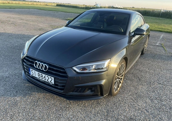 Audi A5 cena 130000 przebieg: 107241, rok produkcji 2018 z Chorzów małe 106